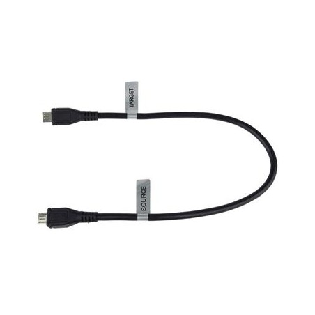 PremiumCord USB 2.0 kabel na propojení dvou chytrých telefonů, microUSB B(M)- microUSB B(M),0,3m,OTG