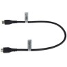 PremiumCord USB 2.0 kabel na propojení dvou chytrých telefonů, microUSB B(M)- microUSB B(M),0,3m,OTG