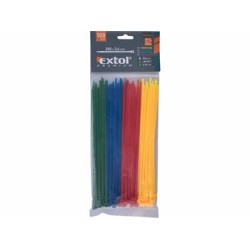 Extol Premium Vázací pásek 3.6x200mm /100ks/ - 4 barvy
