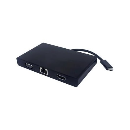 PremiumCord Převodník USB-C na RJ45, HDMI, VGA, USB3.0, SD,audio ,PD charge ku31dock01