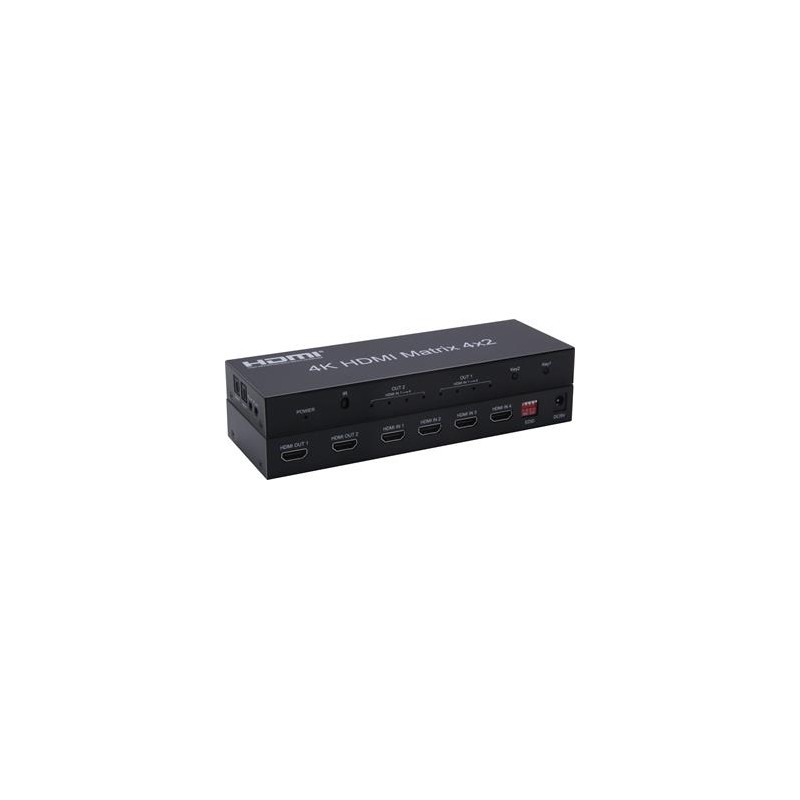 PremiumCord HDMI matrix switch 4:2,s audiem, rozlišení 4Kx2K