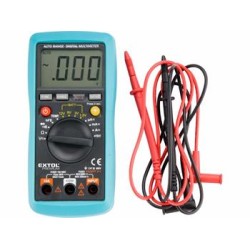 Extol Premium Digitální multimetr, auto volba rozsahů, měření do 600V/10A/20MO, test baterií