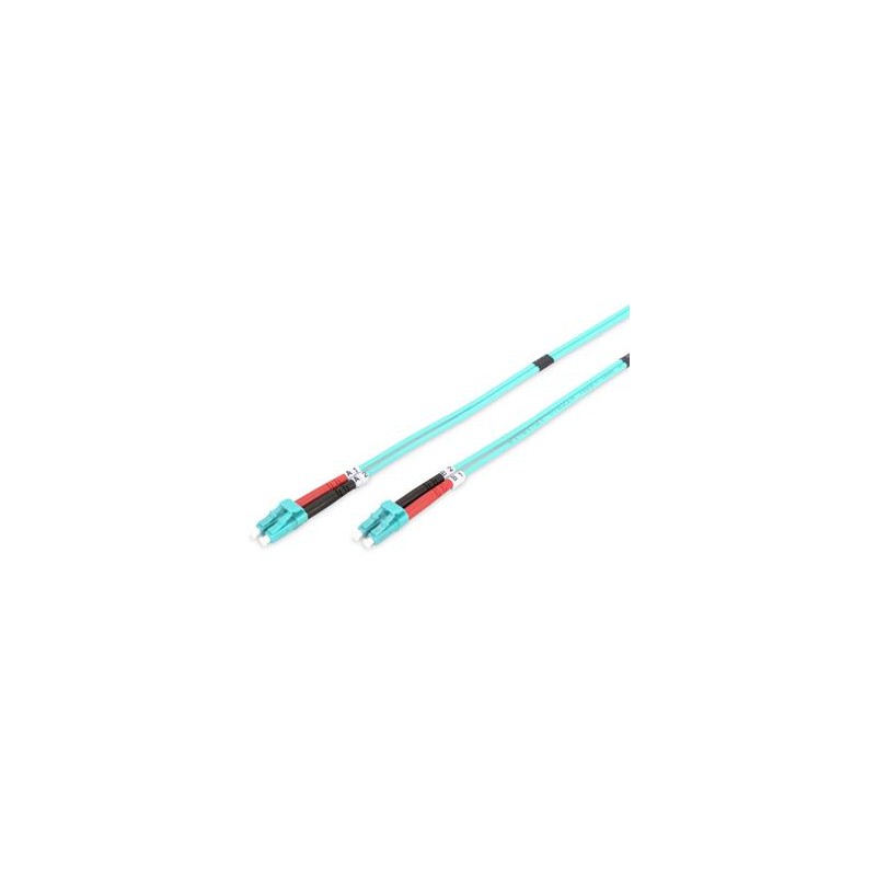 DIGITUS Fiber Optic Patch Cord, LC/LC Multimode 50/125 µ, OM3, Duplex, 5m