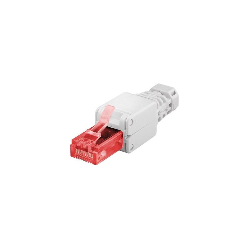 Konektor RJ45 8pinů Cat6 - montáž bez nástroje
