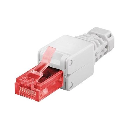 Konektor RJ45 8pinů Cat6 - montáž bez nástroje
