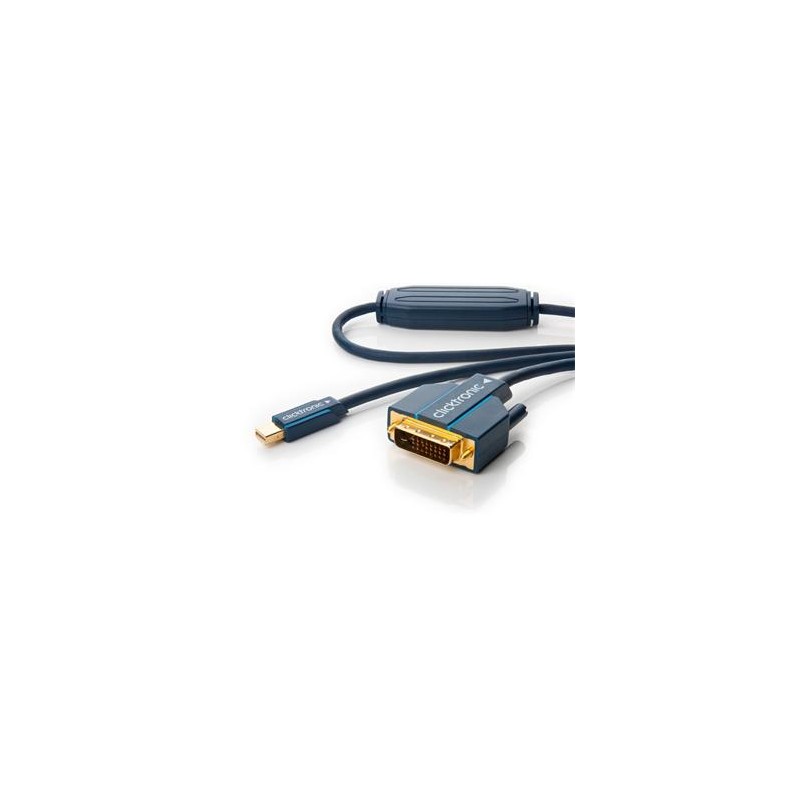 ClickTronic HQ OFC kabel Mini DisplayPort - DVI, zlacené kon., M/M, 1m
