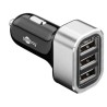 goobay Napájecí 12-24V autoadaptér na 3x USB, 5.5A černý, ID Chip pro rychlé nabíjení