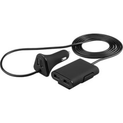 goobay Čtyřnásobný USB 9,6A auto adaptér a nabíječ mobilních telefonů a tabletů