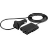 goobay Čtyřnásobný USB 9,6A auto adaptér a nabíječ mobilních telefonů a tabletů