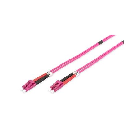 DIGITUS Fiber Optic Patch Cord, LC/LC Multimode 50/125 µ, OM4, Duplex, 7m