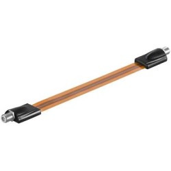 Sat Antenní průchodka oknem, velmi plochá (0,3mm) F jack - F jack