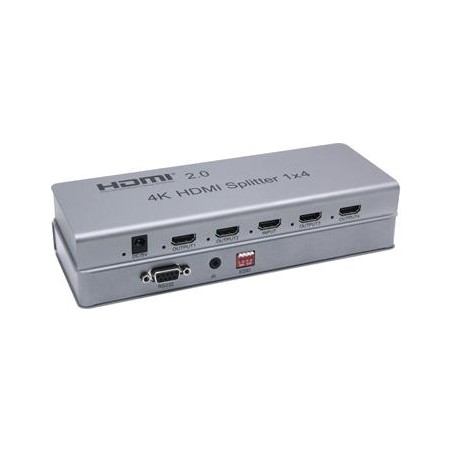 PremiumCord HDMI 2.0 splitter 1-4 porty, 4K x 2K/60Hz, FULL HD, 3D, repeater v setu