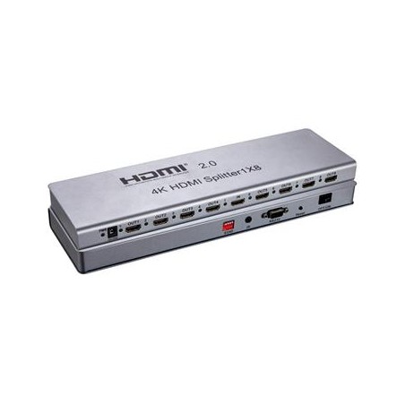 PremiumCord HDMI 2.0 splitter 1-8 portů, 4K x 2K/60Hz, FULL HD, 3D, repeater v setu