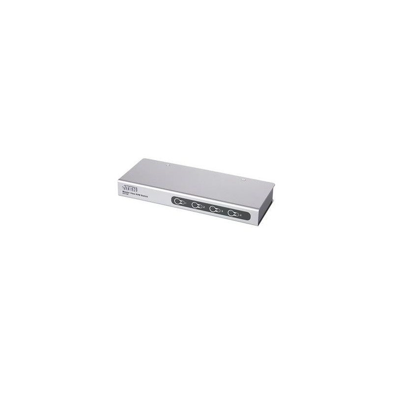 ATEN 4-port slim KVM PS/2 , včetně kabelů