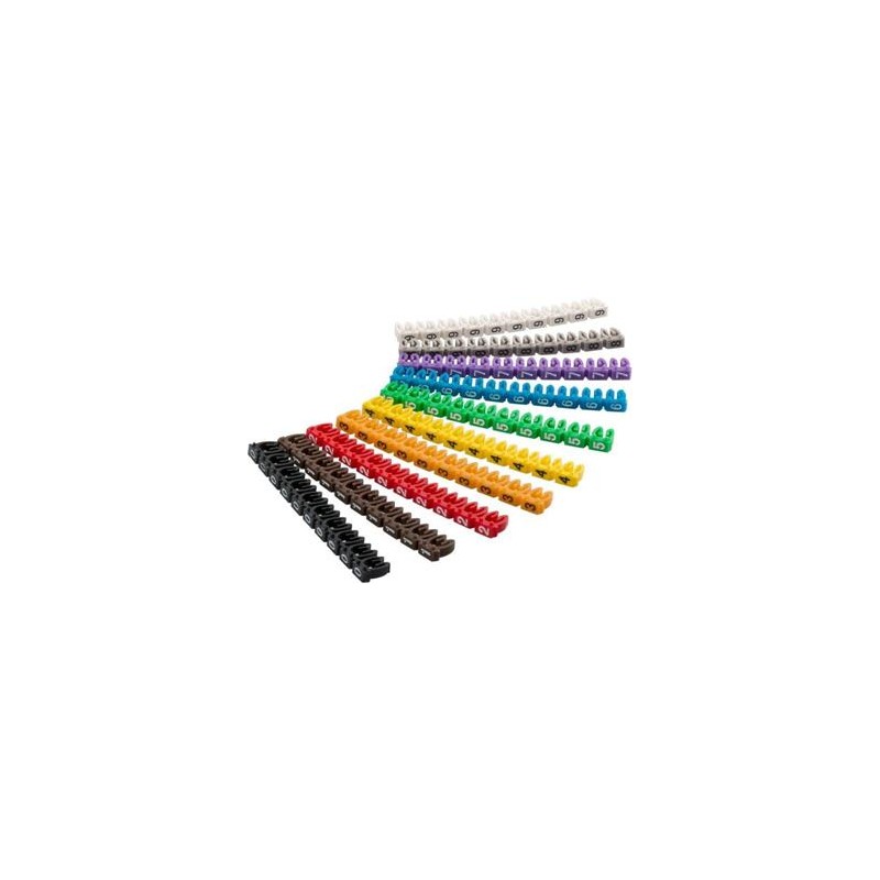goobay Označovací klipy na kabel do průměru 3,8-5,9mm, 10x10ks, čísla