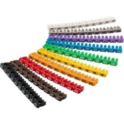 goobay Označovací klipy na kabel do průměru 2,8-4,6mm, 10x10ks, čísla