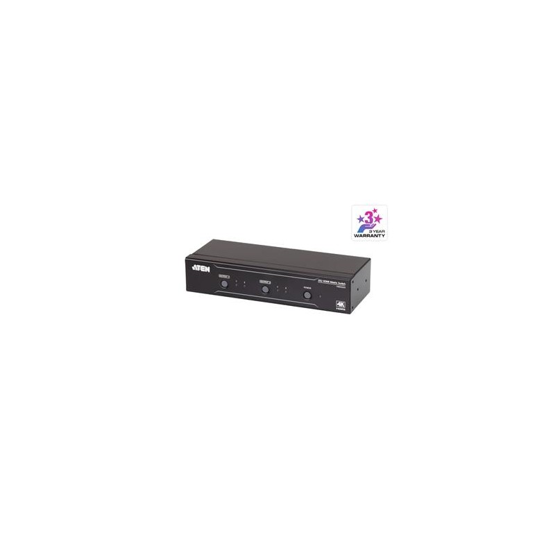 ATEN 2x2 port 4K HDMI matrix přepínač, přenos na větší vzdálenosti do 15m