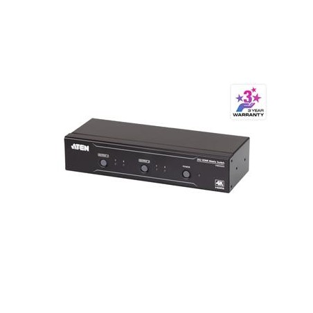 ATEN 2x2 port 4K HDMI matrix přepínač, přenos na větší vzdálenosti do 15m