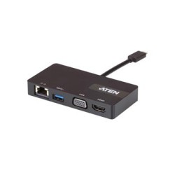 ATEN USB-C Multiportová dokovací stanice HDMI, VGA, RJ45, USB-C
