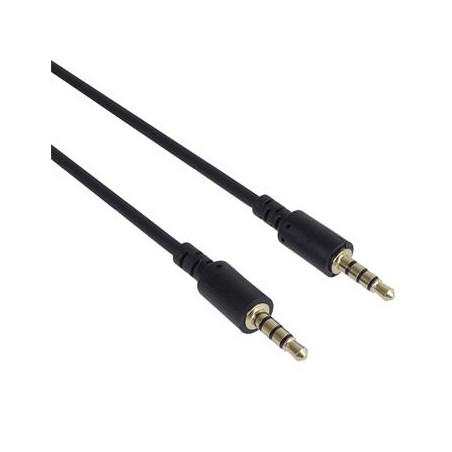 PremiumCord Kabel Jack 3.5mm 4 pinový M/M 3m