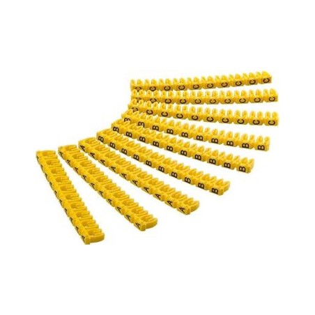 goobay Označovací klipy na kabel do průměru 2,8-4,6mm, písmena A,B,C