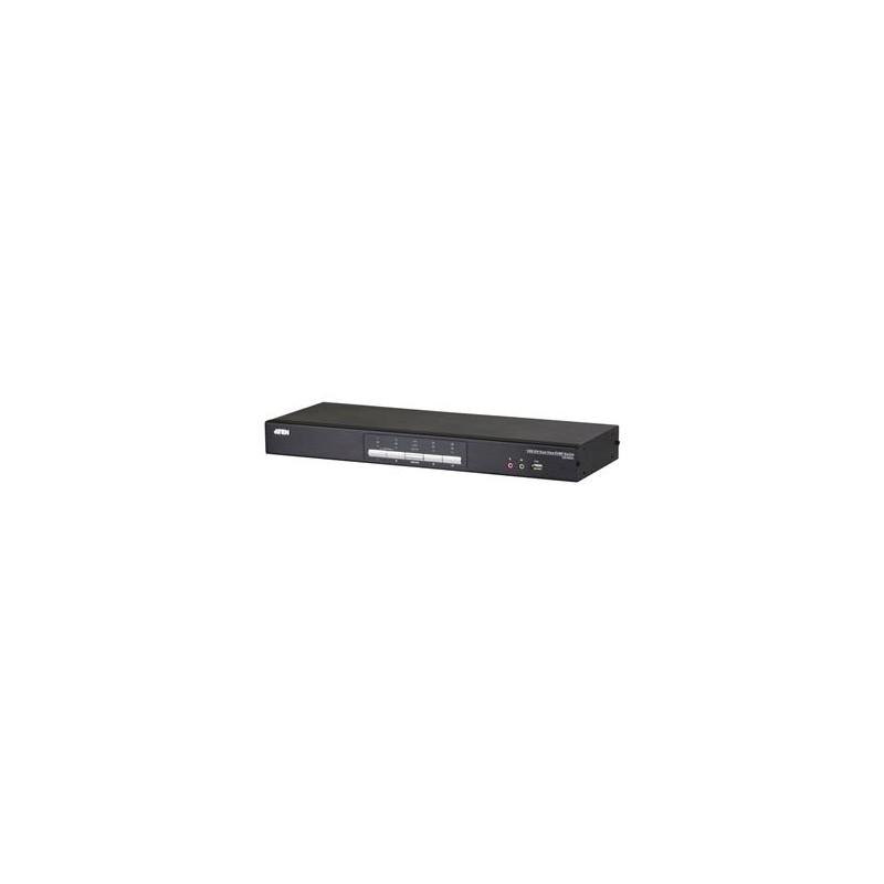 ATEN 4-port DVI DualLink KVMP USB, 2port USB HUB, audio, podpora Quad modu