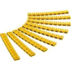 goobay Označovací klipy na kabel do průměru 5,6-7,4mm, písmena A,B,C