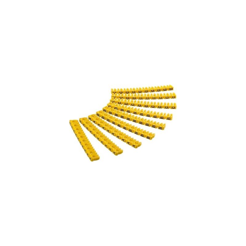 goobay Označovací klipy na kabel do průměru 5,6-7,4mm, písmena A,B,C