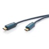 ClickTronic HQ OFC Kabel USB-C/male - USB-C/male, modrý, 1m