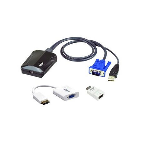 ATEN Adaptér pro připojení notebooku přes USB jako konzole - Crash Cart IT KIt