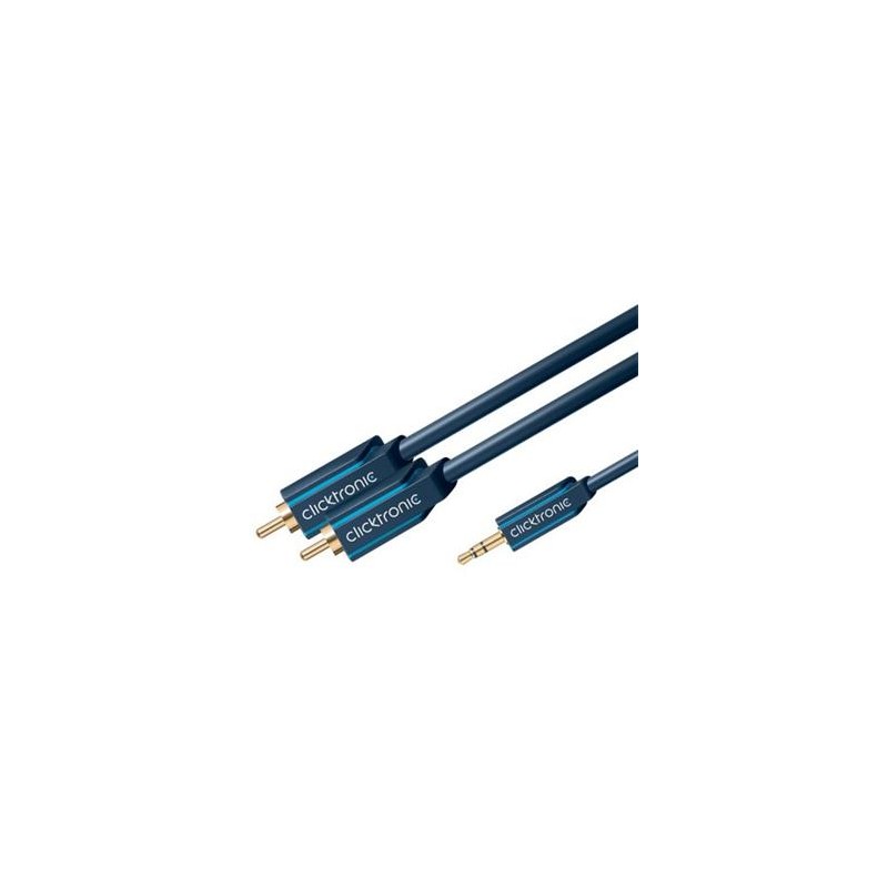 ClickTronic HQ OFC kabel Jack 3,5mm - 2x CINCH RCA, M/M, 7,5m