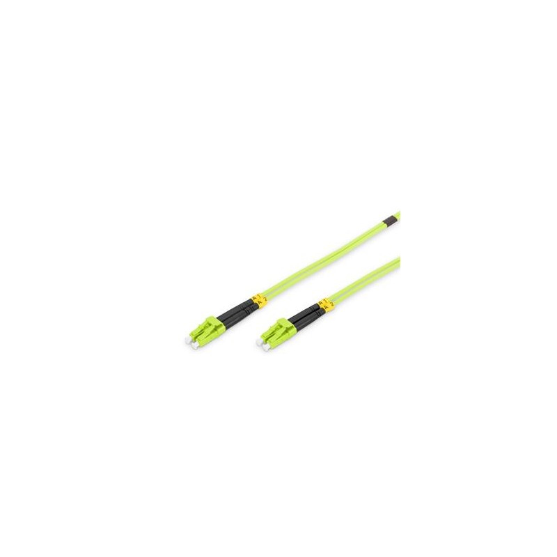 DIGITUS Fiber Optic Patch Cord, LC/LC Multimode 50/125 µ, OM5, Duplex, 10m