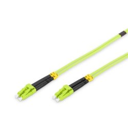 DIGITUS Fiber Optic Patch Cord, LC/LC Multimode 50/125 µ, OM5, Duplex, 7m