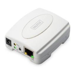 DIGITUS Ethernet print server, 1x USB 2.0 port, 1x LAN port