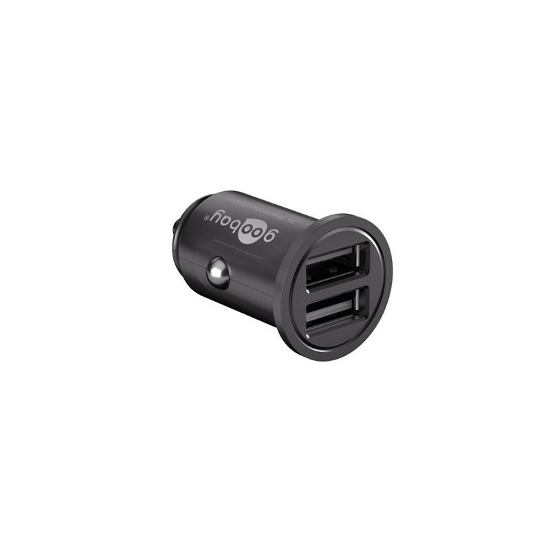 goobay Napájecí 12/24V autoadaptér na 2x USB 4,8A černý
