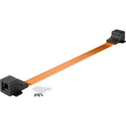 RJ45 průchodka oknem, velmi plochá (0,3mm) 8 pin F/F, 25cm délka