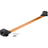 RJ45 průchodka oknem, velmi plochá (0,3mm) 8 pin F/F, 25cm délka
