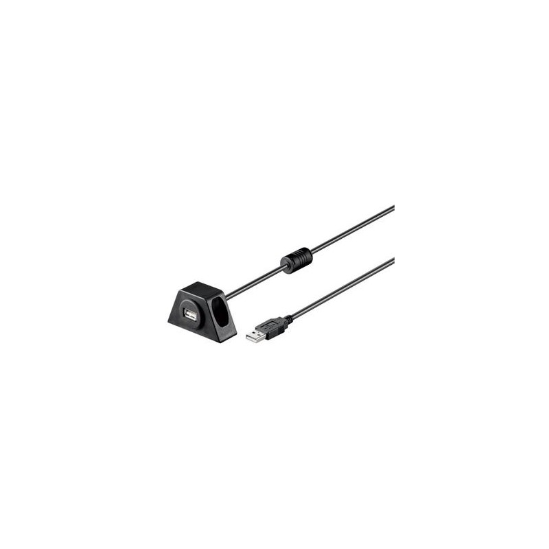 PremiumCord USB 2.0 prodlužovací kabel 1,2m MF s konektorem na přišroubování ku2dock1