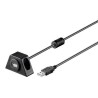 PremiumCord USB 2.0 prodlužovací kabel 1,2m MF s konektorem na přišroubování ku2dock1