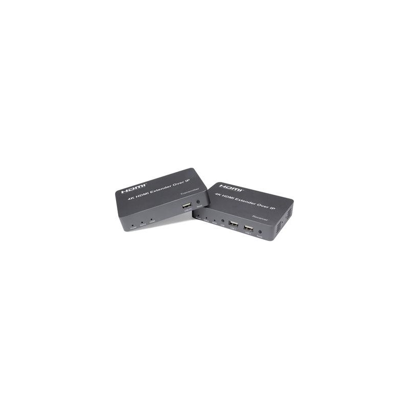 PremiumCord HDMI extender s USB na 150m over IP, bez zpoždění