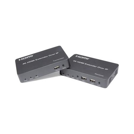 PremiumCord HDMI extender s USB na 150m over IP, bez zpoždění