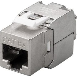 goobay Keystone modul RJ45 CAT 6A, stíněný, beznástrojový, 500MHz