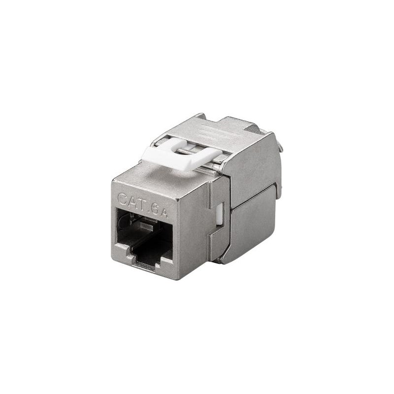 goobay Keystone modul RJ45 CAT 6A, stíněný, beznástrojový, 500MHz