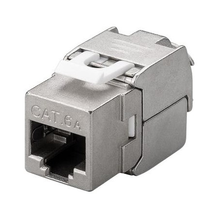 goobay Keystone modul RJ45 CAT 6A, stíněný, beznástrojový, 500MHz