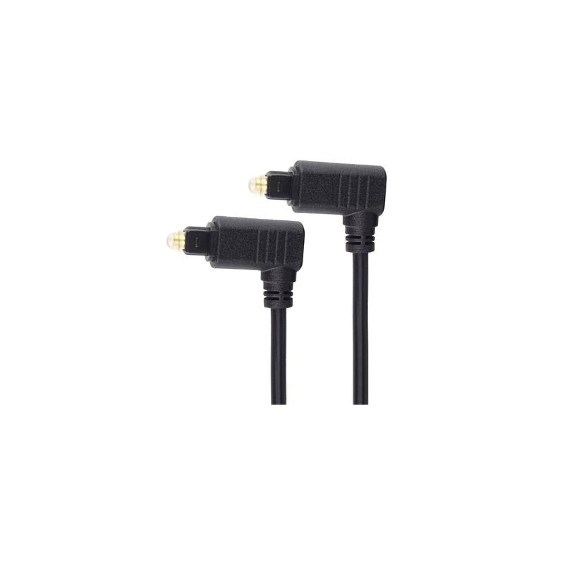 PremiumCord Kabel Toslink 90° - Toslink 90°, tloušťka kabelu:4.0mm, délka 2m