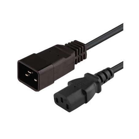 PremiumCord Kabel síťový propojovací 230V 10A 3m, konektory IEC 320 C13 - IEC 320 C20
