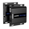 PremiumCord 4K HDMI extender na 120m přes LAN, over IP, HDBitT