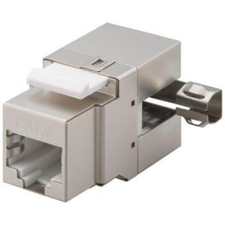 goobay Key stone jack RJ45 Cat6, stíněný,beznástrojový,vývod pod úhlem 90°