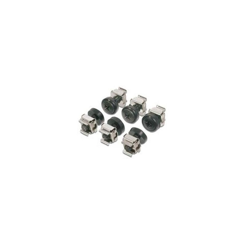 Digitus Sada montážní do racku ,50x šroub M6, 50x nut, 50x plastová podložka, černé