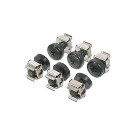 Digitus Sada montážní do racku ,50x šroub M6, 50x nut, 50x plastová podložka, černé